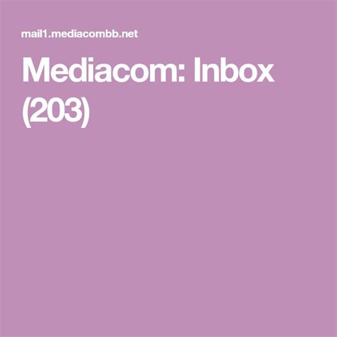 Mediacom inbox. Things To Know About Mediacom inbox. 